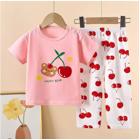 Children's Clothing Set Kids Pajama Set Baby Clothes Summer 2 Pieces