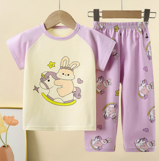 Children's Clothing Set Kids Pajama Set Baby Clothes Summer 2 Pieces