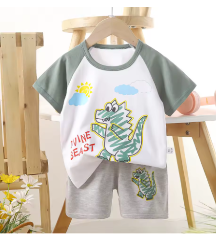 Children's Clothing Set Kids Pajama Set Baby Clothes Summer 2 Pieces