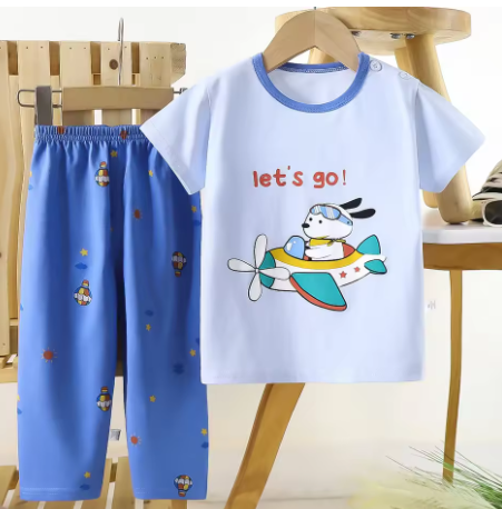 Children's Clothing Set Kids Pajama Set Baby Clothes Summer 2 Pieces