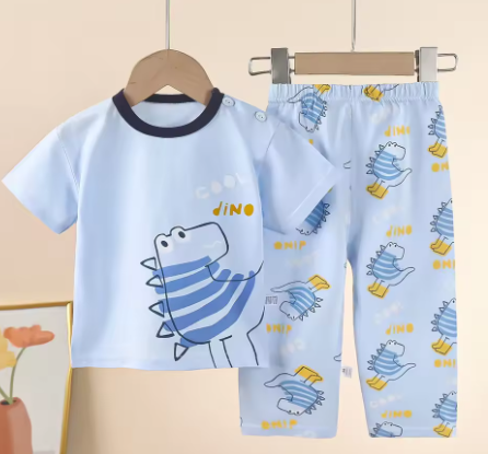 Children's Clothing Set Kids Pajama Set Baby Clothes Summer 2 Pieces