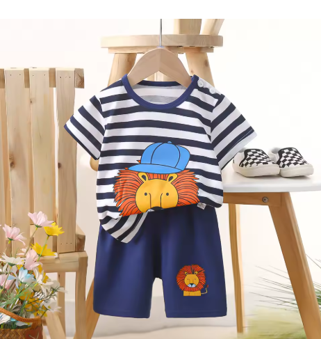 Children's Clothing Set Kids Pajama Set Baby Clothes Summer 2 Pieces